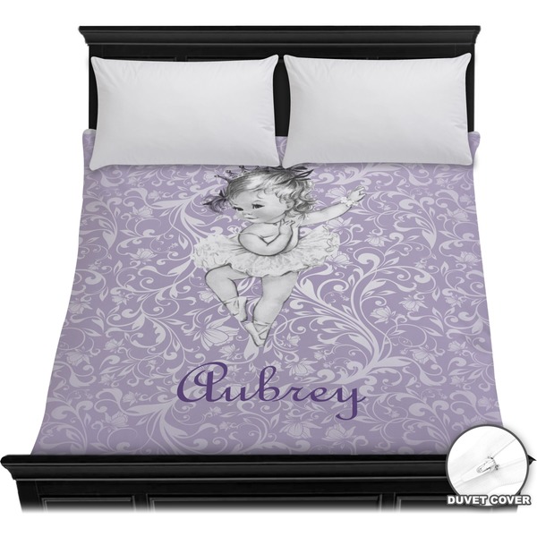 Custom Ballerina Duvet Cover - Full / Queen (Personalized)