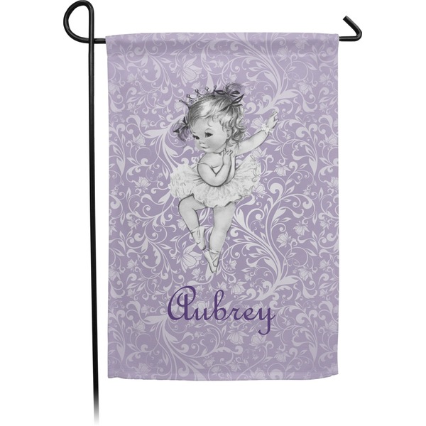 Custom Ballerina Small Garden Flag - Double Sided w/ Name or Text