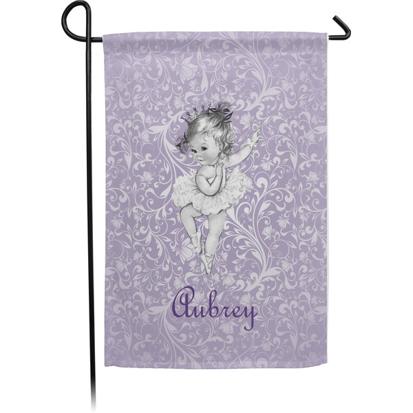 Custom Ballerina Small Garden Flag - Single Sided w/ Name or Text