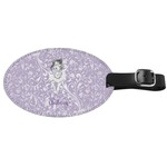 Ballerina Genuine Leather Oval Luggage Tag (Personalized)