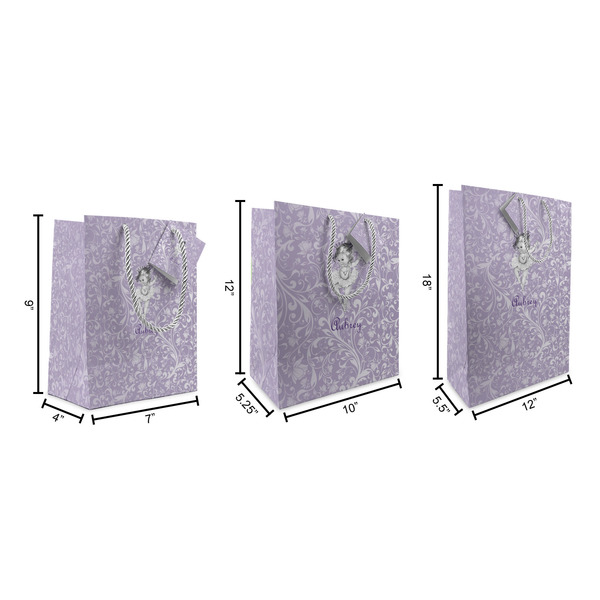 Ballerina Gift Bags - All Sizes - Dimensions