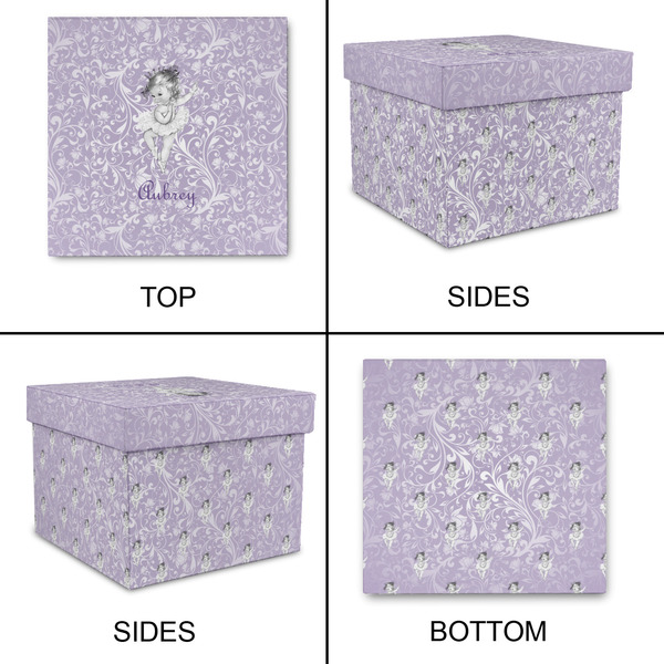 Ballerina Gift Boxes with Lid - Canvas Wrapped - Large - Approval