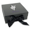 Ballerina Gift Boxes with Magnetic Lid - Black - Front (angle)