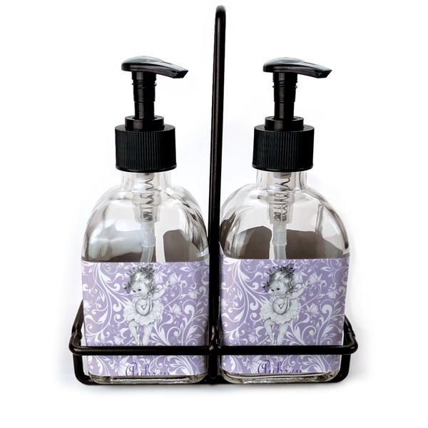 Custom Ballerina Glass Soap & Lotion Bottle Set (Personalized)