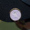 Ballerina Golf Ball Marker Hat Clip - Gold - On Hat