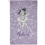 Ballerina Golf Towel - Poly-Cotton Blend - Small w/ Name or Text
