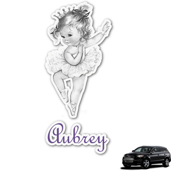 Custom Ballerina Graphic Car Decal - Custom Size (Personalized)