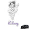 Ballerina Graphic Car Decal - Custom Size (Personalized)