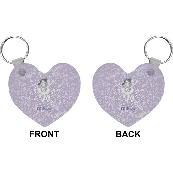 Ballerina Heart Keychain (Front + Back)