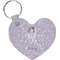 Ballerina Heart Plastic Keychain w/ Name or Text