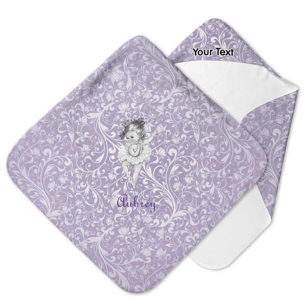 Custom Ballerina Hooded Baby Towel (Personalized)