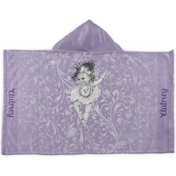 Ballerina Kids Hooded Towel (Personalized)