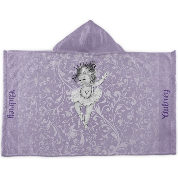 Custom Ballerina Kids Hooded Towel (Personalized)