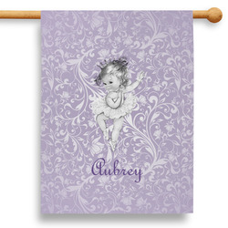 Ballerina 28" House Flag - Double Sided (Personalized)