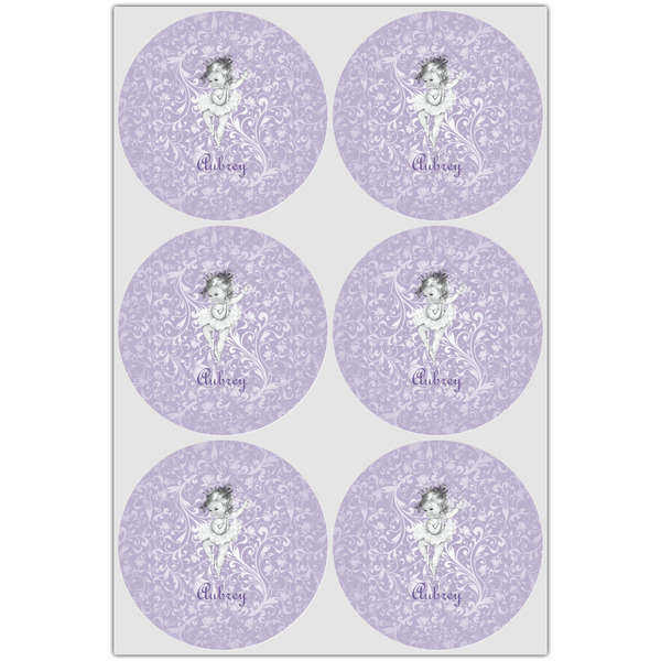 Ballerina Icing Circle - Large - Set of 6