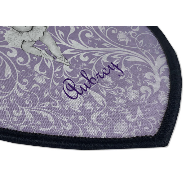 Ballerina Iron on Shield 3 Detail