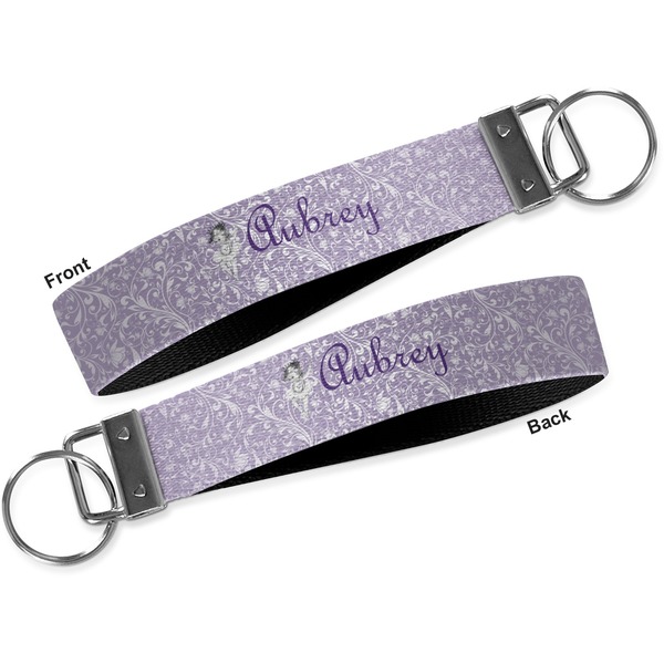 Ballerina Key-chain - Metal and Nylon - Front and Back