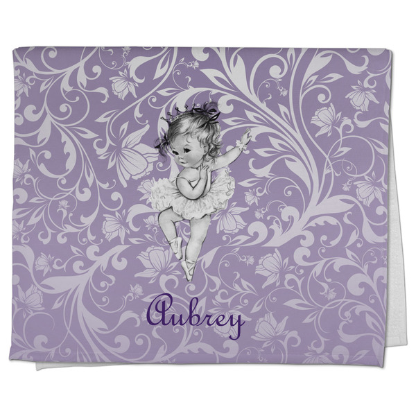 Custom Ballerina Kitchen Towel - Poly Cotton w/ Name or Text