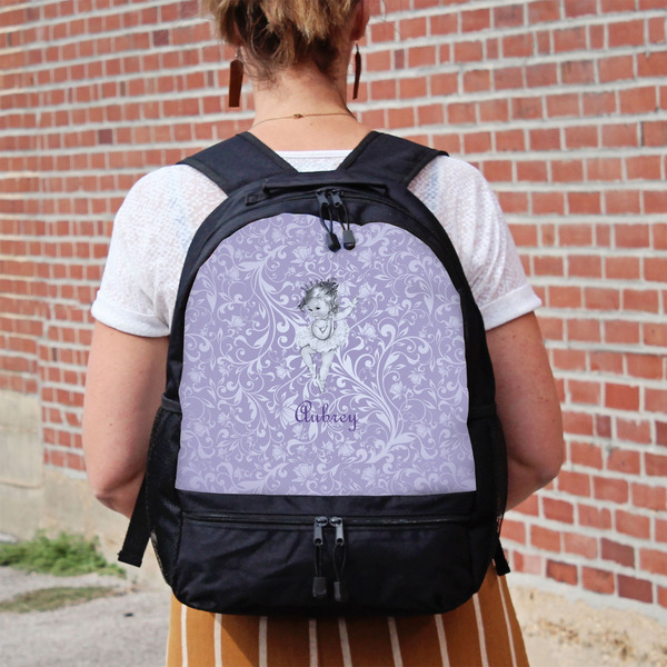 Ballerina Large Backpack - Black - On Back