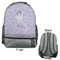Ballerina Large Backpack - Gray - Front & Back View