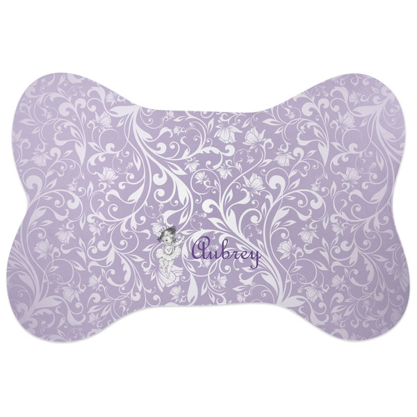 Custom Ballerina Bone Shaped Dog Food Mat (Personalized)