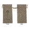 Ballerina Large Burlap Gift Bags - Front Approval