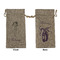 Ballerina Large Burlap Gift Bag - Front & Back (Personalized)