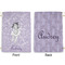 Ballerina Large Laundry Bag - Front & Back View