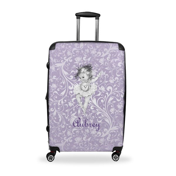 Custom Ballerina Suitcase - 28" Large - Checked w/ Name or Text