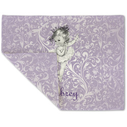 Ballerina Double-Sided Linen Placemat - Single w/ Name or Text