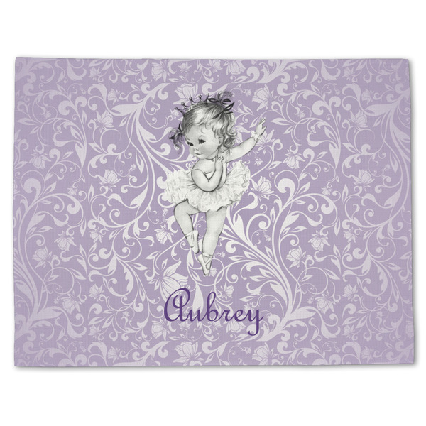 Custom Ballerina Single-Sided Linen Placemat - Single w/ Name or Text