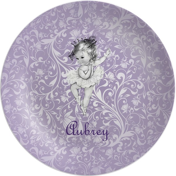 Custom Ballerina Melamine Plate (Personalized)