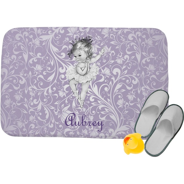 Custom Ballerina Memory Foam Bath Mat - 24"x17" (Personalized)