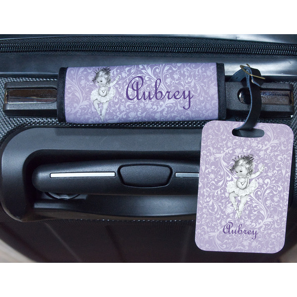 Ballerina Metal Luggage Tag & Handle Wrap - In Context