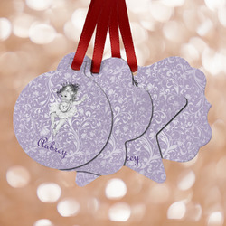 Ballerina Metal Ornaments - Double Sided w/ Name or Text