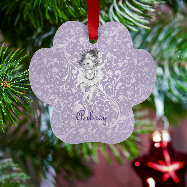 Ballerina Metal Paw Ornament - Lifestyle