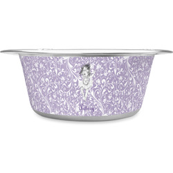 Ballerina Stainless Steel Dog Bowl - Medium (Personalized)