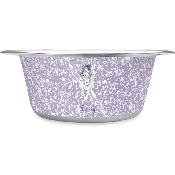 Custom Ballerina Stainless Steel Dog Bowl - Small (Personalized)