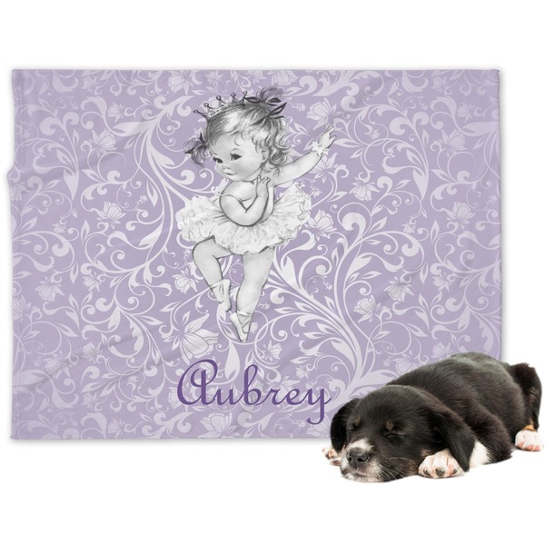 Custom Ballerina Dog Blanket - Large (Personalized)