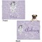 Ballerina Microfleece Dog Blanket - Large- Front & Back