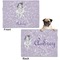 Ballerina Microfleece Dog Blanket - Regular - Front & Back