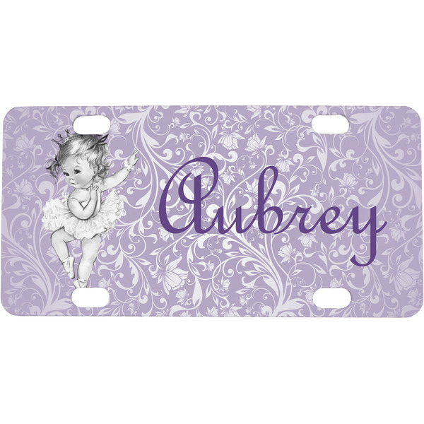 Custom Ballerina Mini/Bicycle License Plate (Personalized)