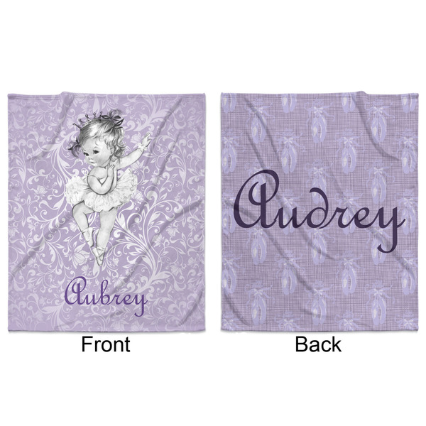 Ballerina Minky Blanket - 50"x60" - Double Sided - Front & Back