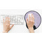 Ballerina Mouse Pad with Wrist Rest - LIFESYTLE 2 (in use)