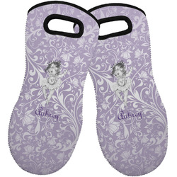 Ballerina Neoprene Oven Mitts - Set of 2 w/ Name or Text