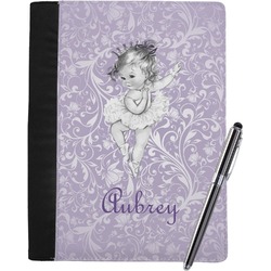 Ballerina Notebook Padfolio - Large w/ Name or Text