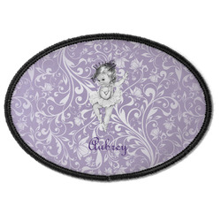 Ballerina Iron On Oval Patch w/ Name or Text