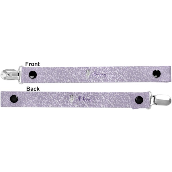 Ballerina Pacifier Clip - Front and Back