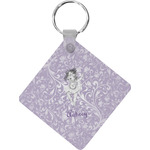 Ballerina Diamond Plastic Keychain w/ Name or Text