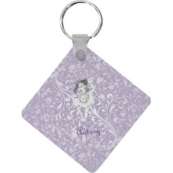 Ballerina Diamond Plastic Keychain w/ Name or Text